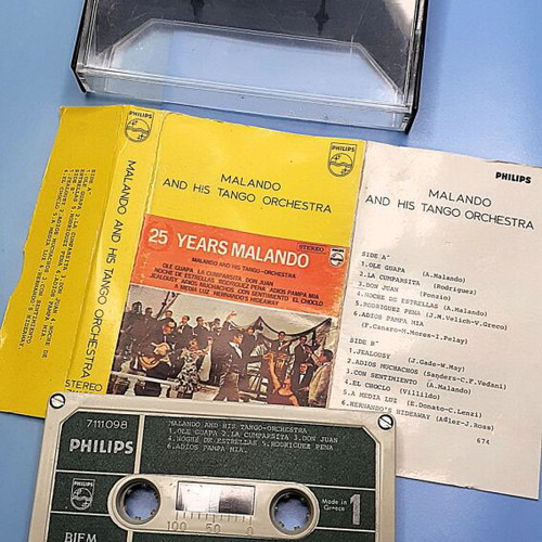 Malando And His Tango Orchestra 25 Years Malando cassette used