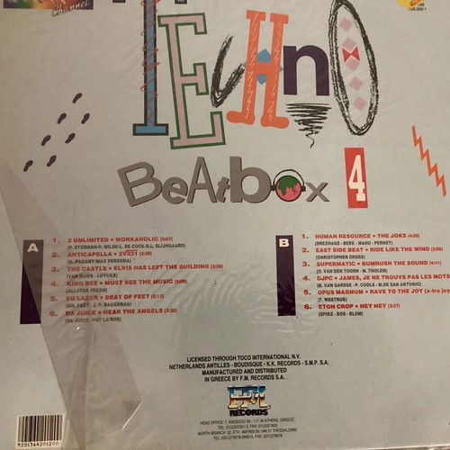 Techno Beatbox 4 Vinyl LP used, old school compilation album