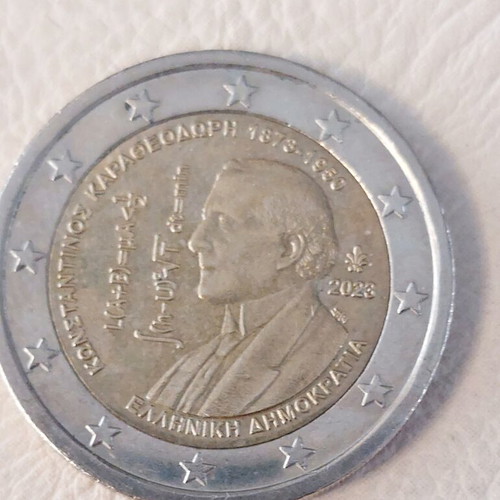 Commemorative 2 Euro Coin 2023, Like New, Konstantinos Karatheodoris