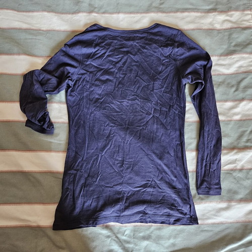 GAP women's long-sleeve shirt, S/M, blue
