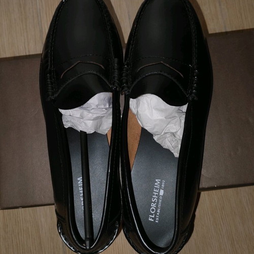 Florsheim Berkley Penny Men's Loafers in Black Leather New