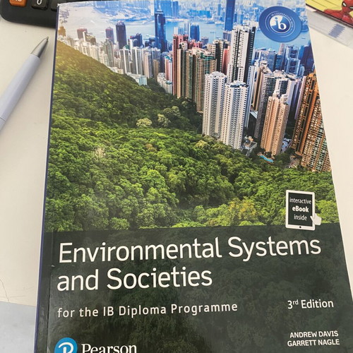 Environmental Systems and Societies IB book like new, English