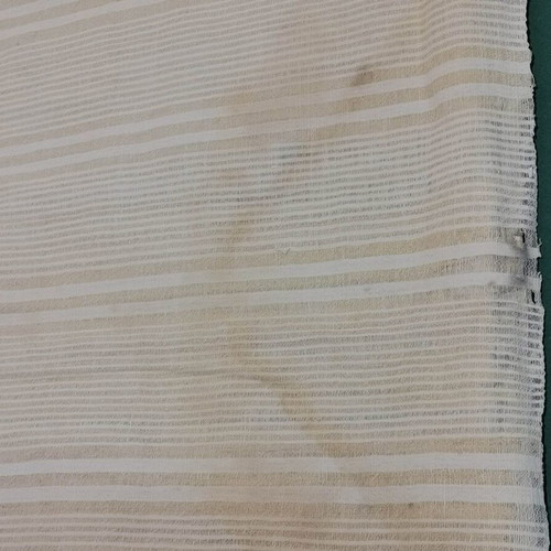 Wool woven bed sheet used, 1930s vintage with wear