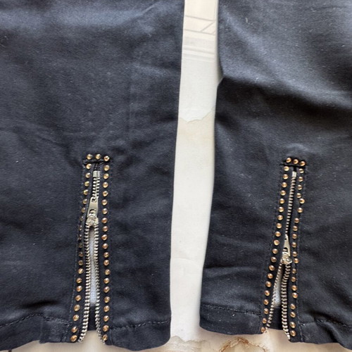 Women's pants with rhinestones like new, size XL black