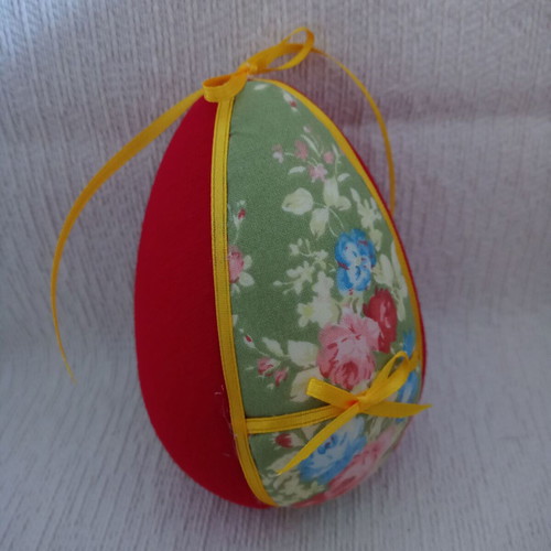 Decorative egg mix and match used, red and floral