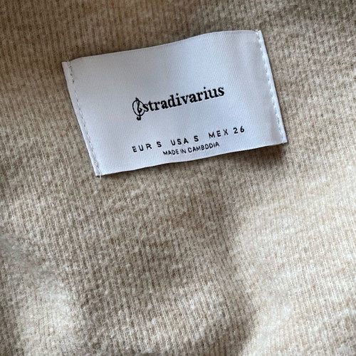 Stradivarius beige cardigan S used