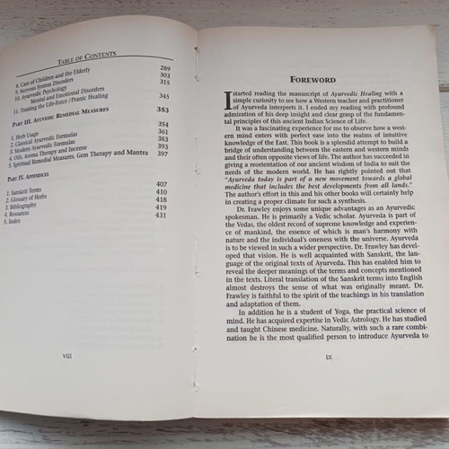 Ayurvedic Healing book used by David Frawley
