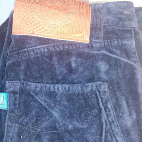 Christian Lacroix corduroy pants used, size 28, dark blue