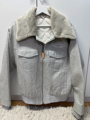 Louis Vuitton unisex jacket new, small, gray, oversize fit