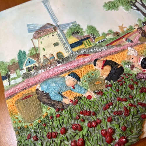 Vintage Dutch Ceramic Decorative Wall Plate like new