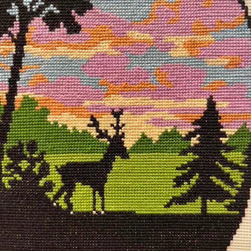 Handmade embroidery frame, 0.19x0.14 m