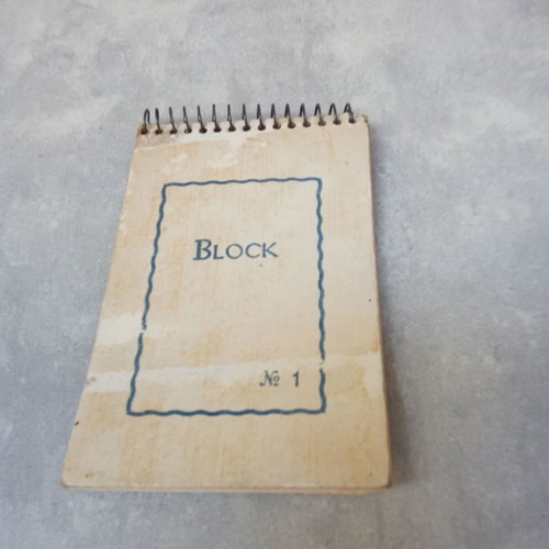 Collectible notepad No 1 Greek made used, 1980s