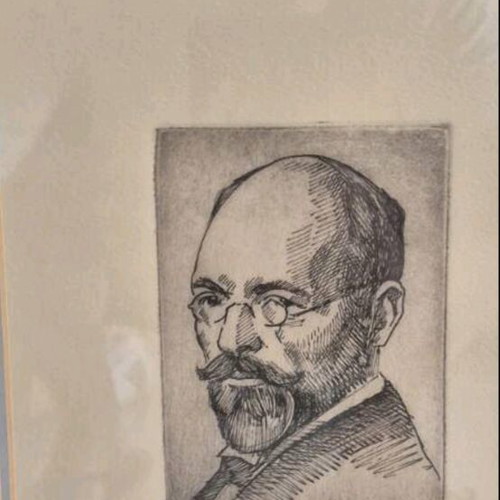 Chalcography by Panagiotis Gravvalos numbered 25/40, used