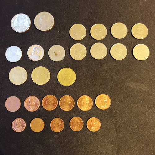 Thailand coins used, pack
