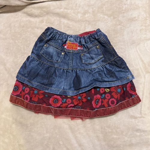 Marks & Spencer girls jean skirt used, size 3-4 years, blue