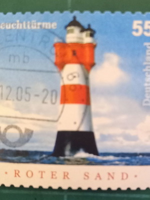 German stamp used, sealed