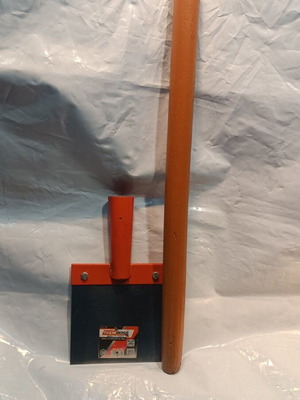 Metal scraper with wooden handle 76 cm like new
