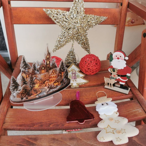 Christmas ornaments used, decorative star 0.30m