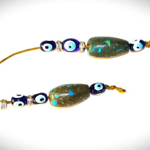 Indico Jewells handmade worry beads with turquoise and lapis lazuli