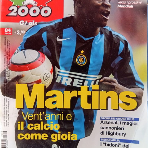 Calcio 2000 Italian magazine used, December 2004 issue