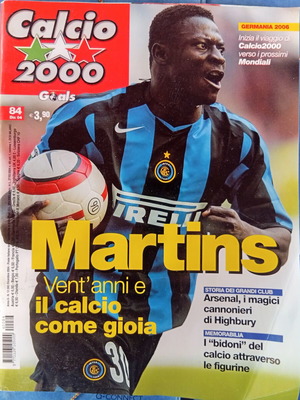 Calcio 2000 ιταλικό περιοδικό μεταχειρισμένο, τεύχος Δεκεμβρίου 2004