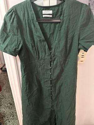Zara women's long dress used, size Small, green