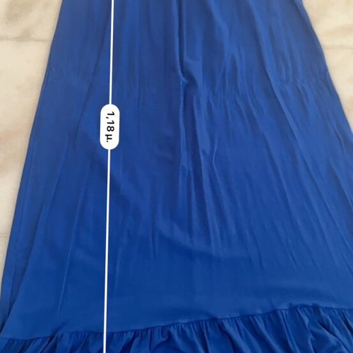 Royal Blue Maxi Dress Freestyle like new, smocked bust, adjustable straps