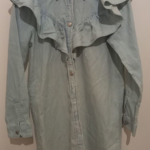 Zara dress light denim color size M, like new