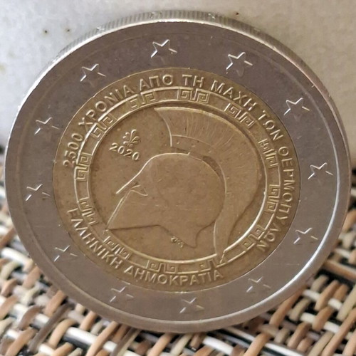 2 euro collectible Greece like new for Battle of Thermopylae 2020
