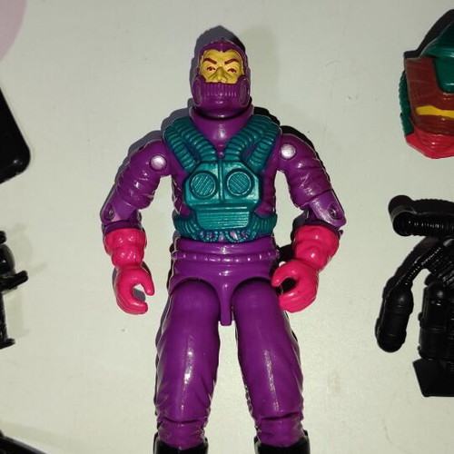 G.I.JOE Toxo-Viper (v1) 1988 figure used with equipment