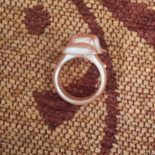 Children's plastic ring like new, pink