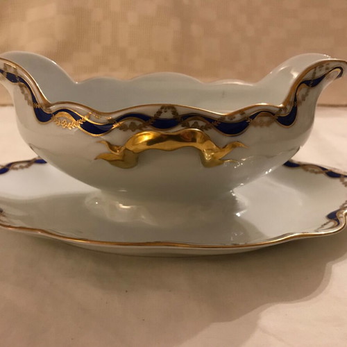 Altrohlau sauce boat used, antique from Czechoslovakia
