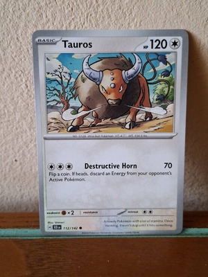 Pokemon card Tauros new