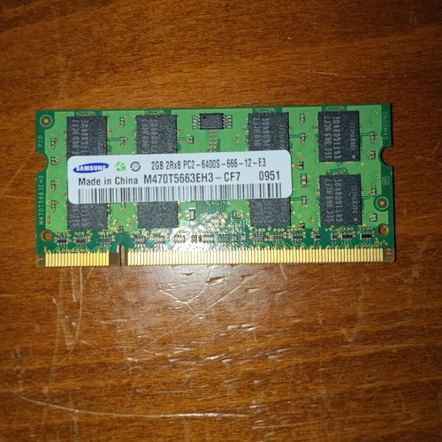 Samsung Laptop RAM 4GB Kit (2x2GB) DDR2 800MHz used