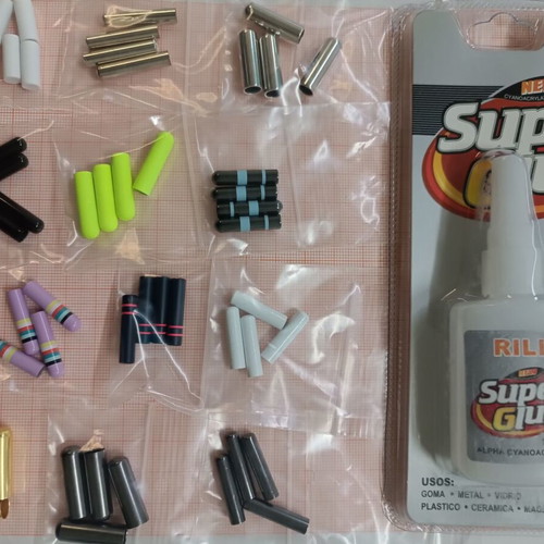 Shoelace ends new with Super Glue for shoes and clothing