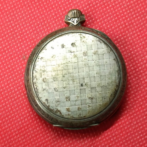 Singer Chronometre Silver Swiss Pocket Watch used, 1930s