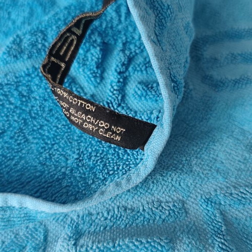 Beach towel med used, blue color, 135x87 cm