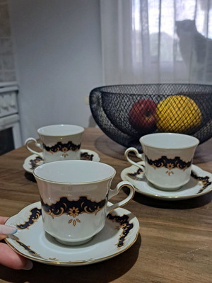 Vintage Winterling Bavaria porcelain coffee and tea sets, like new, 3 pcs