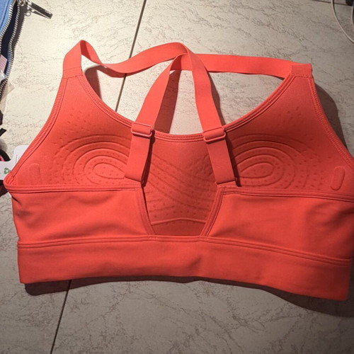 Under Armour Mid Sports Bra Coral Neon Size S like new