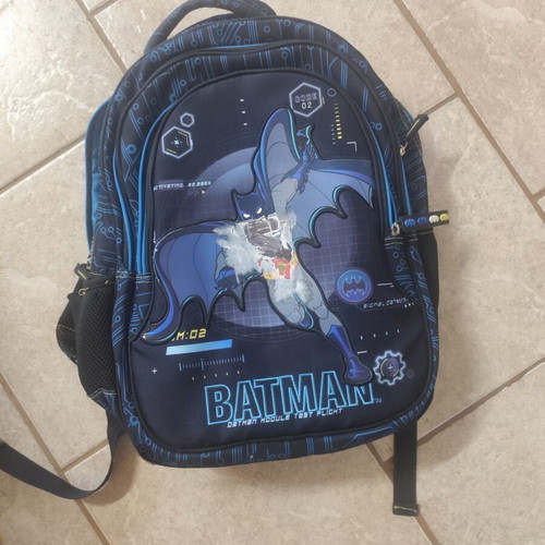 Batman backpack and pencil case set