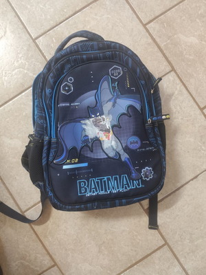 Batman backpack and pencil case set