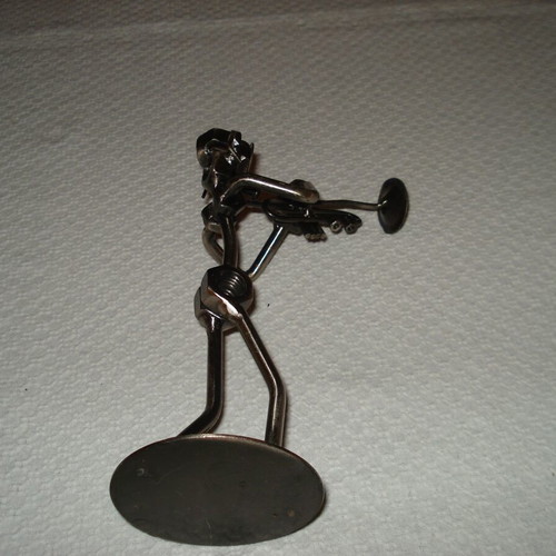 Metal decorative item used 18cm 12cm 6cm 250g