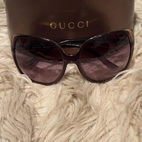 Gucci sunglasses like new, brown and green