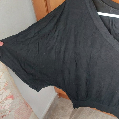Blouse with batwing sleeves used, size M/L, black