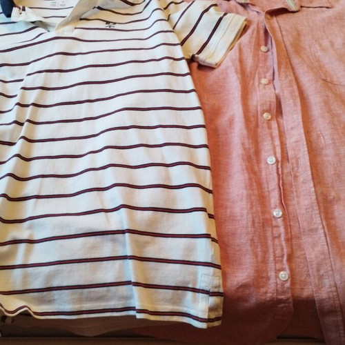 Men's polo shirt and linen shirt pack like new, 2 pieces