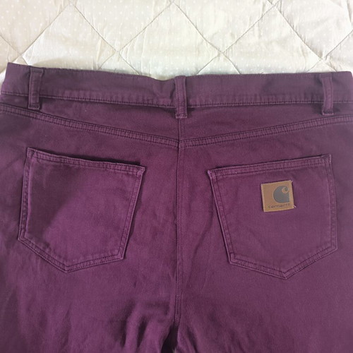 Carhartt WIP Slam Pant burgundy size 38x34 like new