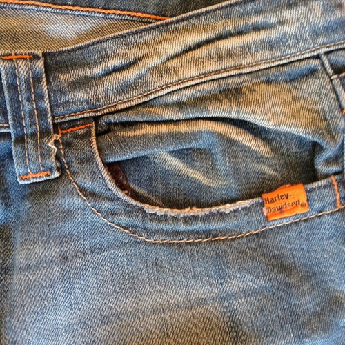 Harley Davidson women's jeans pants used, blue, size 40