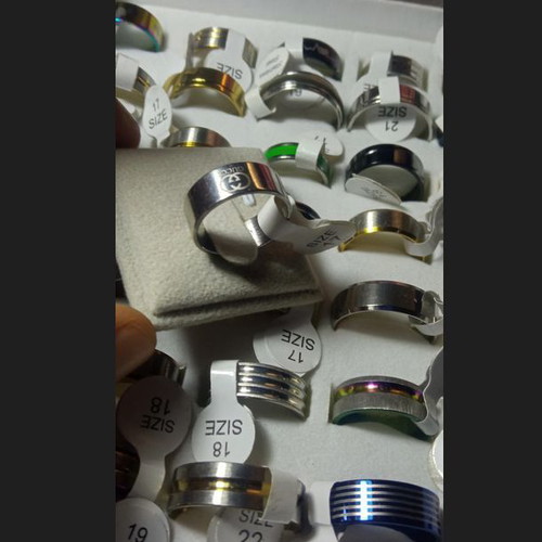 Women's ring made of durable steel size 17 new