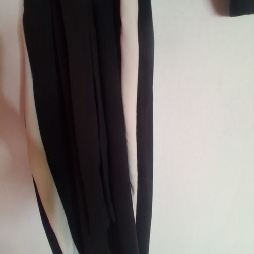 Hyper women's black jumpsuit with white stripes like new