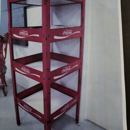 Metal shelf used, vintage Coca Cola collectible